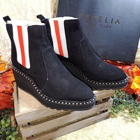 Cecelia Leather Gemma Ankle Studded  Boots several colors to choose from - Picture 9 of 16